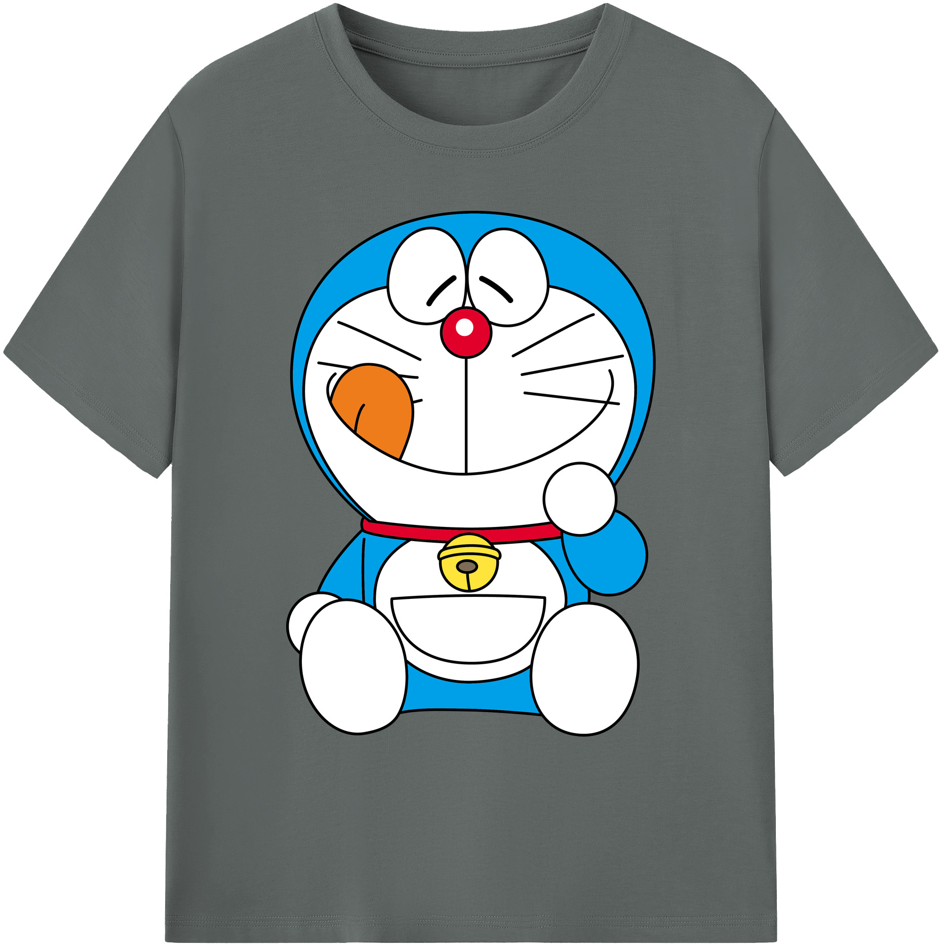 （画像用） ドラえもん Doraemon 綿100％ メンズ半袖Tシャツ｜肌触りやわらか＆通気性